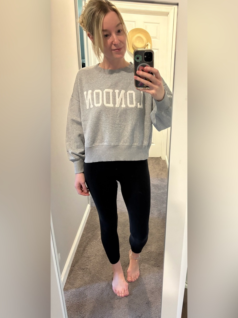 Lou & Grey Heather Gray 'LONDON' Crewneck Sweatshirt